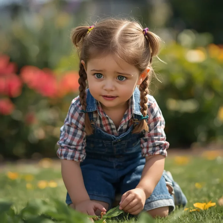 A Cute Girl in a Denim Western Overalls Outfit | Cute Girl Innocent