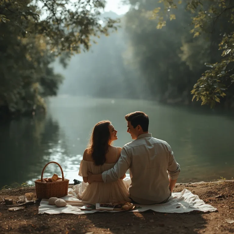 Couple’s Romantic Forest River Picnic | Romantic Couple Prompts