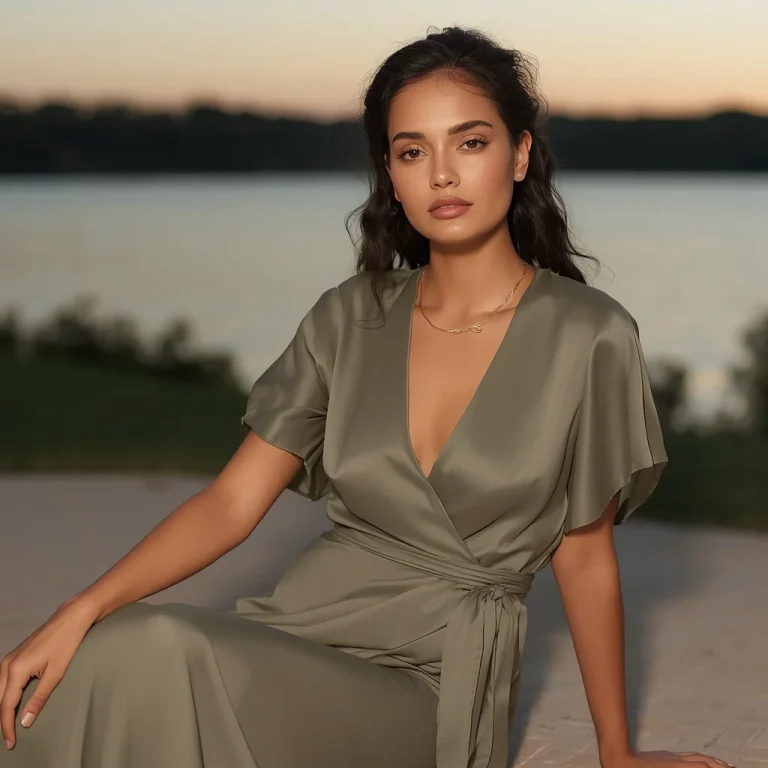 Elegant Simplicity: A Wrap Maxi Dress for a Summer Evening | Prompt trending girl 2026