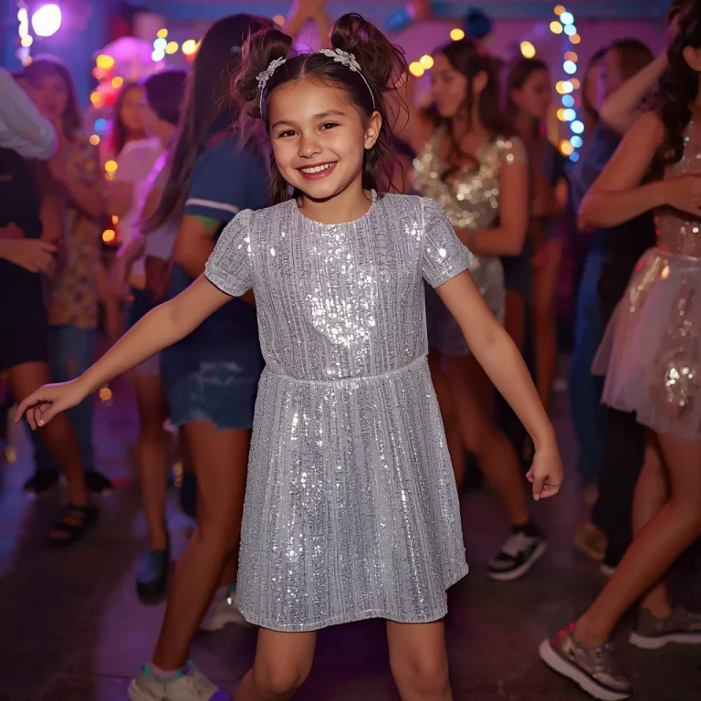 Glittering Silver Mini Dress: A Dazzling Choice for Birthday Parties | chatgpt photo editing prompts trending instagram download