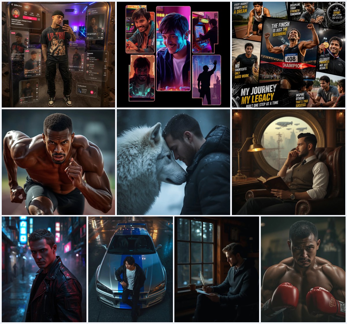 New 10 AI Prompts for Cool Boy’s Photography with Edgy Urban Vibes