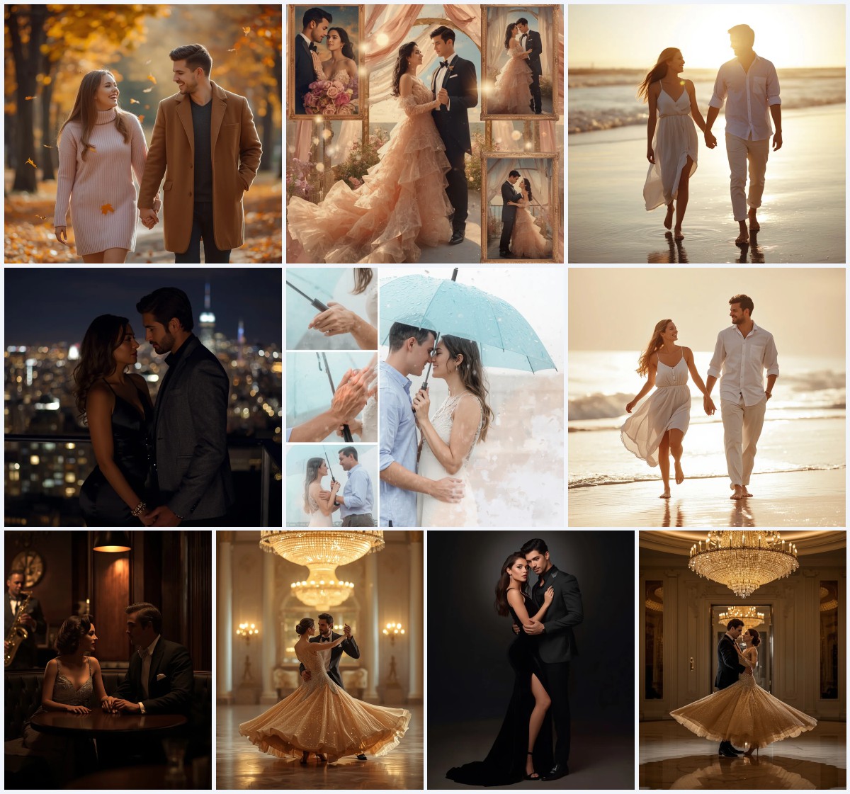 Top 10 Sunset Couple AI Prompts for Romantic Beach Walks with Golden Hues